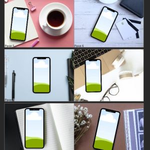 10 Phone Screen Mockups - 2700x2025