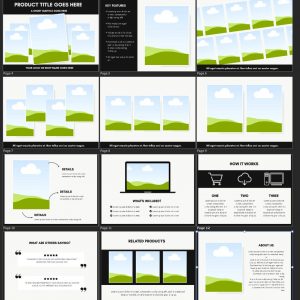 12 Simple Listing mockups - 2700x2025px