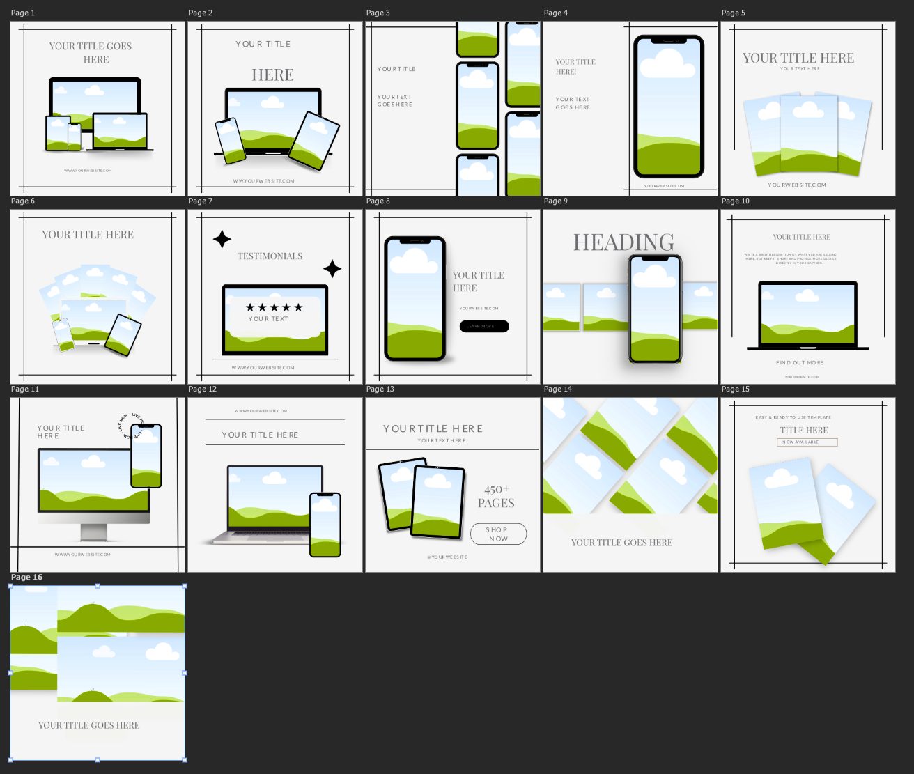 18 Shop Listing Mockups – 2000 × 2000