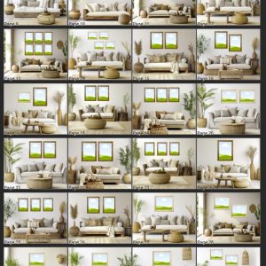 30 Boho Wall Art Mockups - 2500x2000px