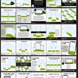 40 Digital Product Mockups - 2000x2000px